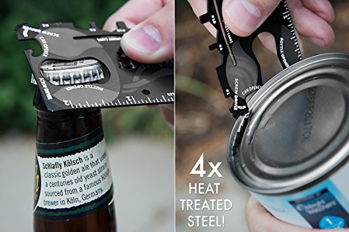 Ninja Wallet 18 In 1 Multifunction Survival Tool Outdoor Screwdriver, Bottle Opener, Cell Phone Stand Stainless Steel (random Color)