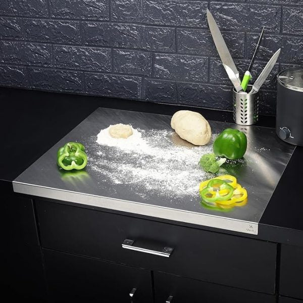 Stainless Steel Cutting Board! 🔪✨ Durable, Hygienic, And Easy To Clean—perfect For All Your Chopping Needs. A Must-have For Any Chef! – Size: 41x33cm